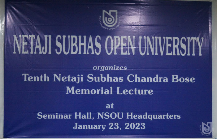 10th Netaji Subhas Chandra Bose Memorial Lecture on 23.01.2023.