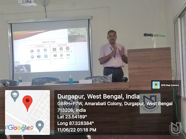 AAOU supported workshop on 'MOOC: Development and Delivery' organized at Durgapur RC on 11.06.2022