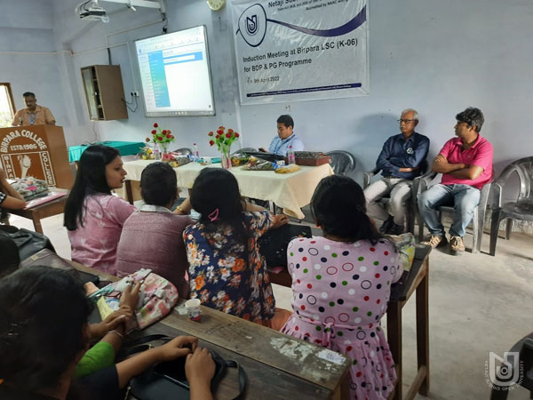 Induction Meeting at Birpara College LSC organized by Jalpaguri RC on 09.04.2022.
