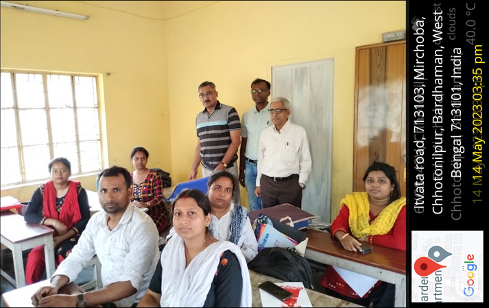 Outreach Programme at Pranavananda Institute of Management and Technology (PIMT), Bardhaman on 14.05.2023