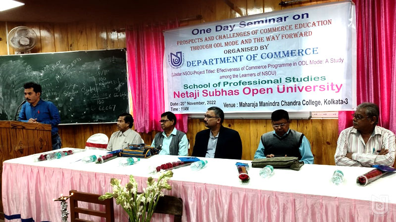 Prospects and Challenges of Commerce Education through ODL and way forward organized by Dept. of Commerce, SPS at MMC College on 20.11.2022