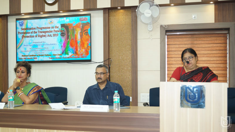 Sensitization Programme on 'Provisions of Transgender Persons (Protection of Rights) Act, 2019' on 15.03.2023