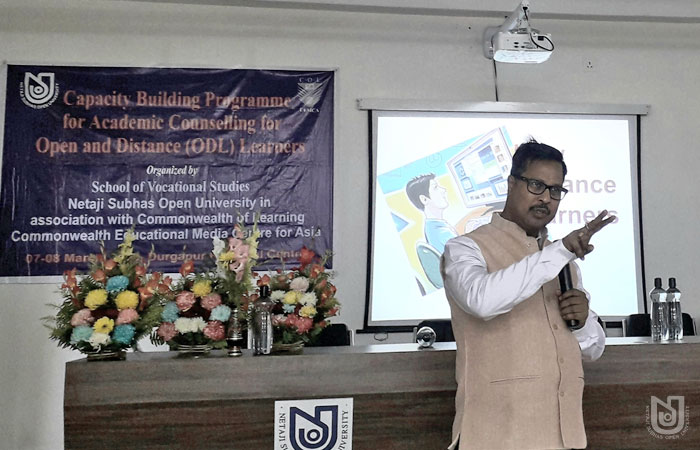 Workshop for Academic Counsellors organized by SVS-NSOU in association with CEMCA-COL at Jalpaiguri RC, 7-8 March 2020.