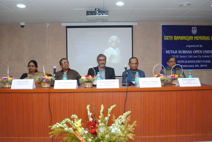 6th Srinivasa Ramanujan Memorial Lecture held at Netaji Subhas Open University