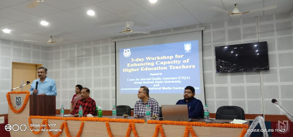 3-Day Workshop for Enhancing Capacity of Higher Education Teacher on 25.02.2022