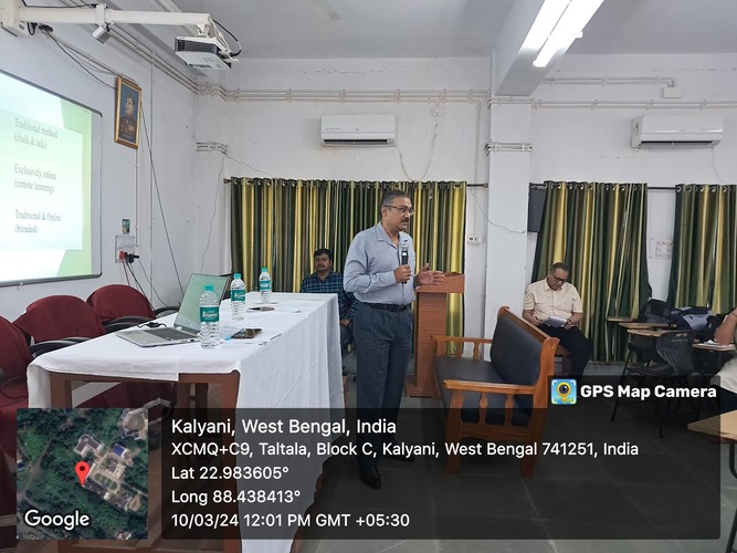 3-Day Workshop for Implementation of Blended Learning (BL) in Education Institutions including HEIs in West Bengal, 09-11.03.2024.
