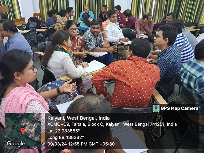 3-Day Workshop for Implementation of Blended Learning (BL) in Education Institutions including HEIs in West Bengal, 09-11.03.2024.