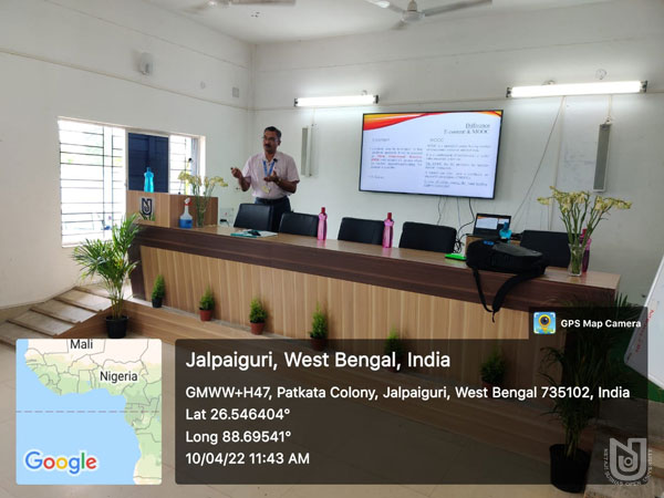 3-day workshop on 'F2F, Online and Blended Learning' at Jalpaiguri RC (supported by CEMCA & AAOU) on 08-10.04.2022.