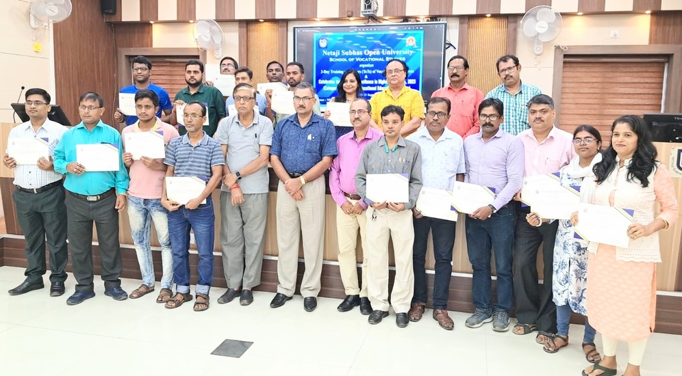 3-day Training of Trainers (ToTs) organized by the School of Vocational Studies at NSOU Hqtrs. on 19.09.2023 to 21.09.2023