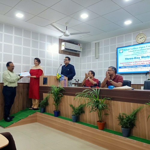3-day Workshop on Blended Learning organised in association with CEMCA held at Jalpaiguri RC, 23-25 May 2024