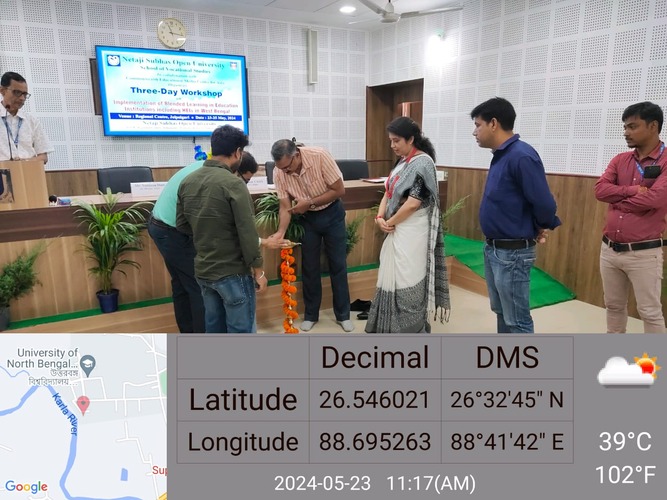 3-day Workshop on Blended Learning organised in association with CEMCA held at Jalpaiguri RC, 23-25 May 2024