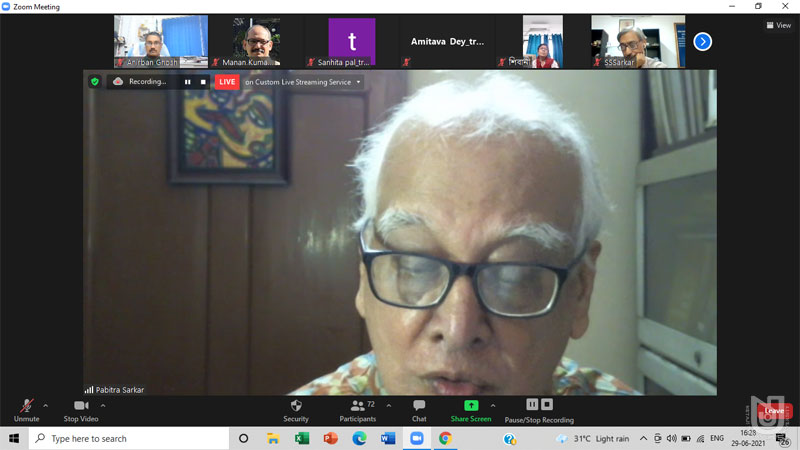 Sixth Rabindranath Tagore Memorial Lecture 2021 on 29.06.2021