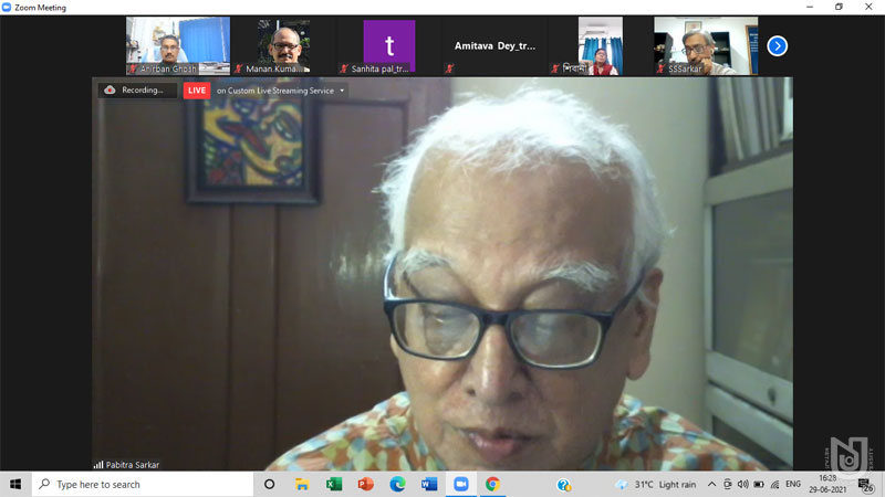 Sixth Rabindranath Tagore Memorial Lecture 2021 on 29.06.2021