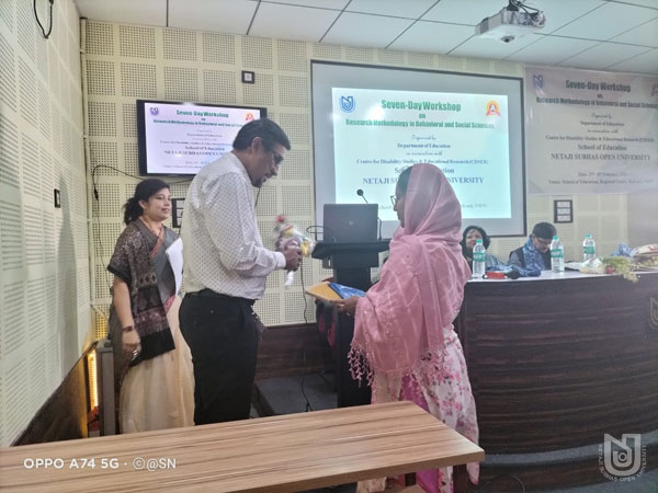 7 Day Workshop on Research Methodology in Behavioral and Social Sciences, 02-08 february 2023, SoE,  Kalyani RC, NSOU. - DAY-1 Inauguration.