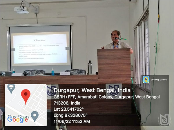 AAOU supported workshop on 'MOOC: Development and Delivery' organized at Durgapur RC on 11.06.2022
