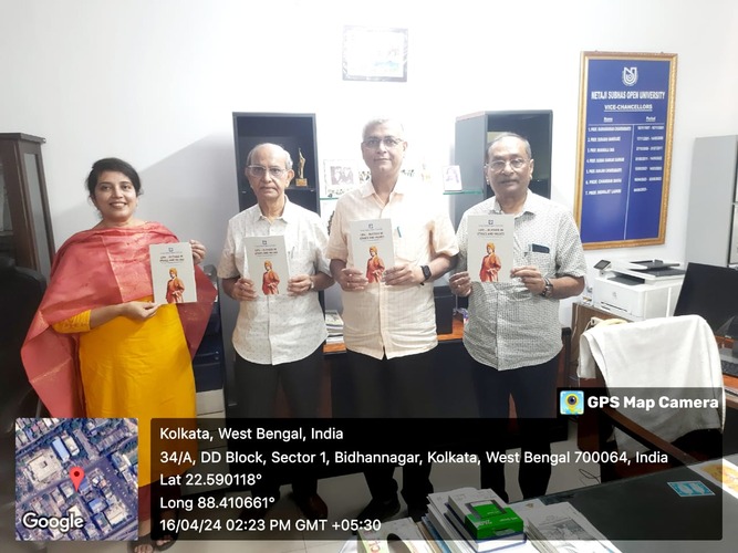 Book release of 2nd Swami Vivekananda Memorial Lecture Volume by the Hon'ble Vice Chancellor, NSOU on 16.04.2024