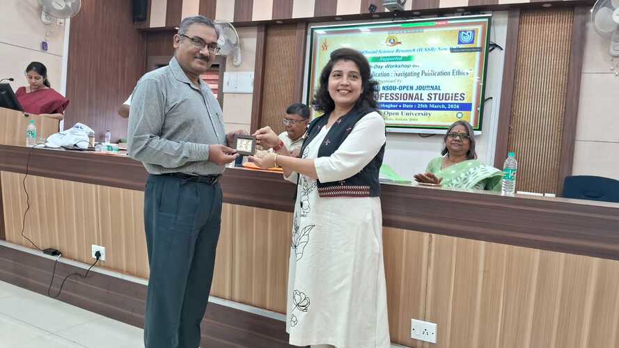 ICSSR supported workshop on 'From Manuscript to Publication' organized by the Editorial Board, NSOU-OJ on 25/03/2026