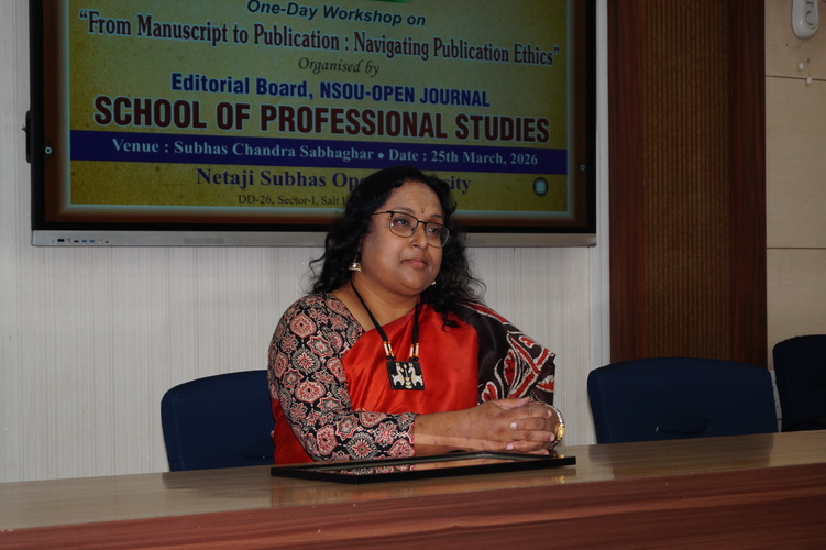 ICSSR supported workshop on 'From Manuscript to Publication' organized by the Editorial Board, NSOU-OJ on 25/03/2026