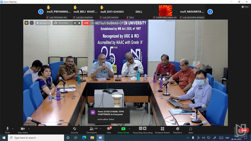 Induction cum LMS Sensitization for PGED Programme, Jan 2022 session on 06.04.2022.
