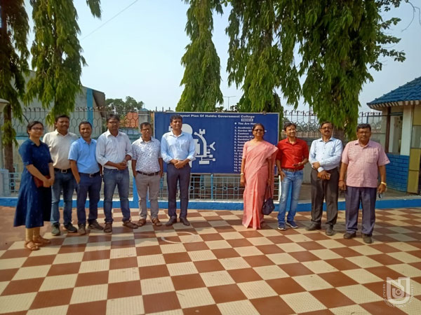Inspection team from NSOU to Haldia Govt. College  on 27.04.2022 for opening of PG Geography Program