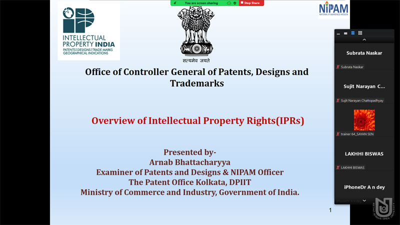 National Seminar on Intellectual Property Rights (IPR) organized by CIQA in association with NIPAM, GoI (blended mode) on 23.12.2022