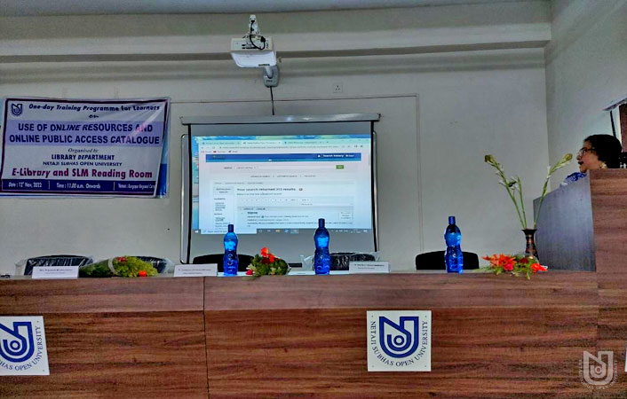 One-Day Training Programme for Learners on 'Use of Online Resources and Online Public Access Catalogue' on 12.11.2022.