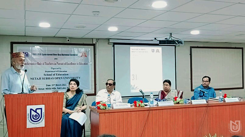 UGC-DEB Sponsored One-Day National Seminar on 'Transformative Role of Teachers in Pursuit of Excellence in Education' on 31.03.2023
