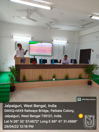 Orientation Programme for UG & PG Counselors and Content Writers of Bengali & English at Jalpaiguri RC on 29th April, 2022.