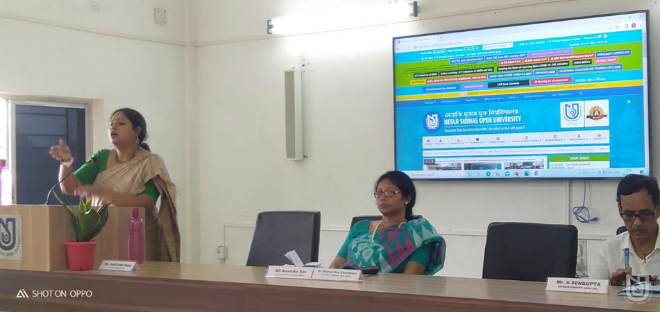 Orientation Programme for Counsellors and Dissertaion Guides of MLIS at Jalpiguri RC by SPS on 04.06.2022