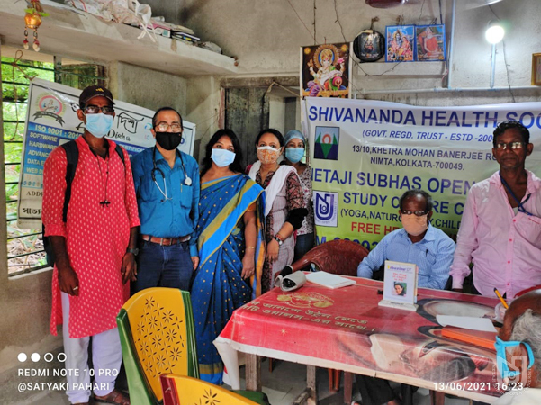 Outreach Programme (Health Camp) at Sundarban by School of Vocational Studies (CLL), 13.06.2021.