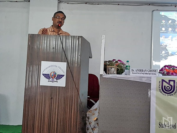 Outreach Programme on NEP 2020 at Gourangdi B.Ed. College by SVS on 24.05.2022.
