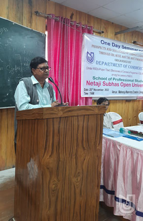 Prospects and Challenges of Commerce Education through ODL and way forward organized by Dept. of Commerce, SPS at MMC College on 20.11.2022