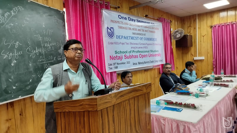 Prospects and Challenges of Commerce Education through ODL and way forward organized by Dept. of Commerce, SPS at MMC College on 20.11.2022