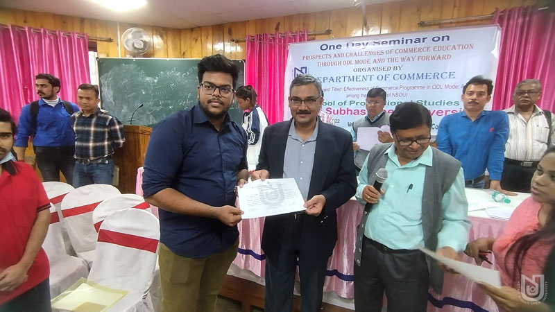 Prospects and Challenges of Commerce Education through ODL and way forward organized by Dept. of Commerce, SPS at MMC College on 20.11.2022