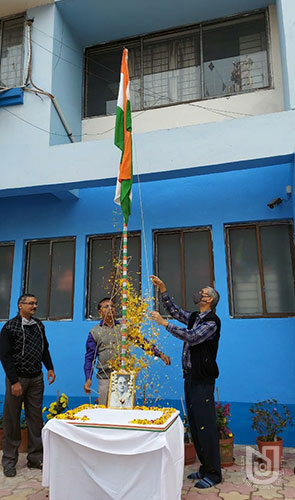 Republic Day Celebration at NSOU Headquarter on 26.01.2021.