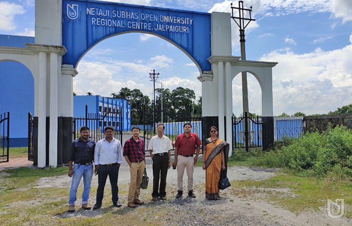Director, Science & Faculties with Officials at Jalpaiguri Regional Centre.