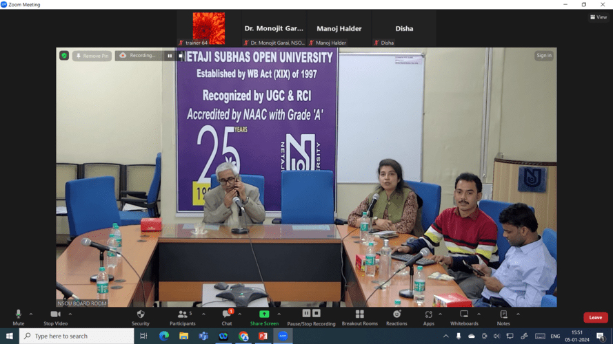 One-Day State Level Seminar on 'IPR in the age of Emerging Technology' on 05.01.2024.