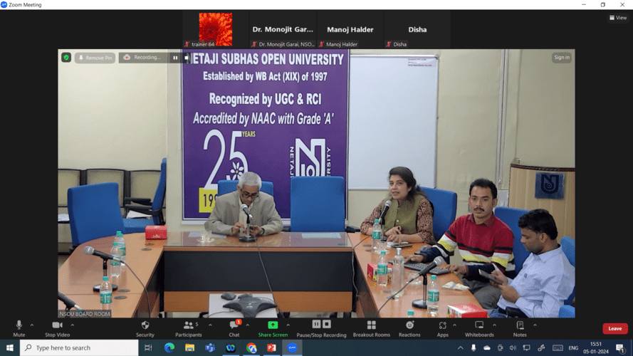 One-Day State Level Seminar on 'IPR in the age of Emerging Technology' on 05.01.2024.