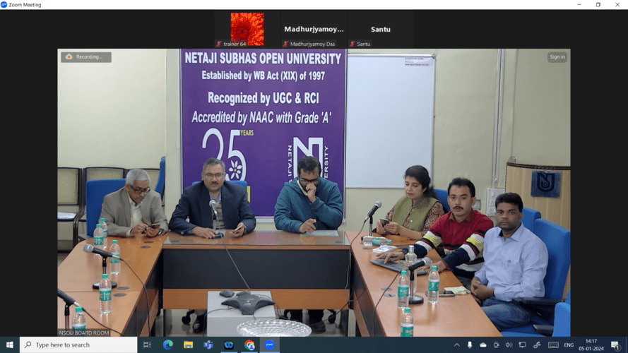 One-Day State Level Seminar on 'IPR in the age of Emerging Technology' on 05.01.2024.