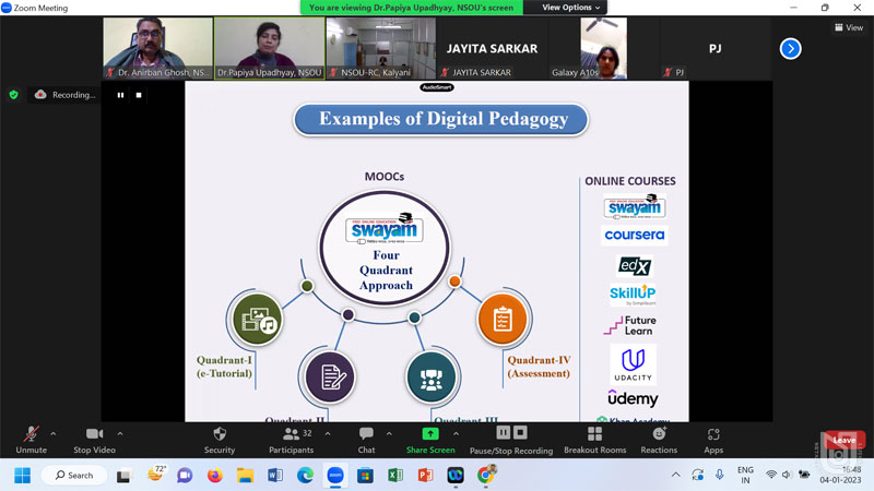 State Level Webinar on Digital Learning & Blended Learning Students Week on 04.01.2023.