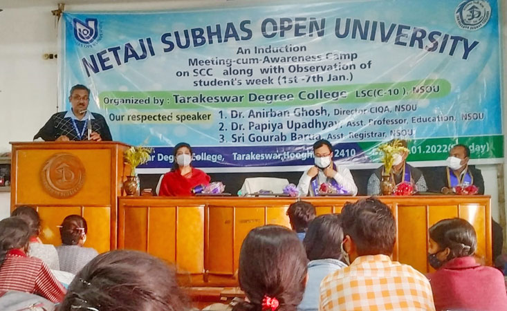 Students' Week - Induction-cum-SCC Camp at Tarakeswar Degree College S.C. on 02.01.2022.
