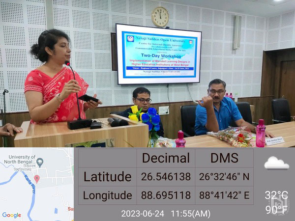 Two day CEMCA sponsored workshop on 'Blended Learning Design' held at Jalpaiguri RC on 24-25 June 2023