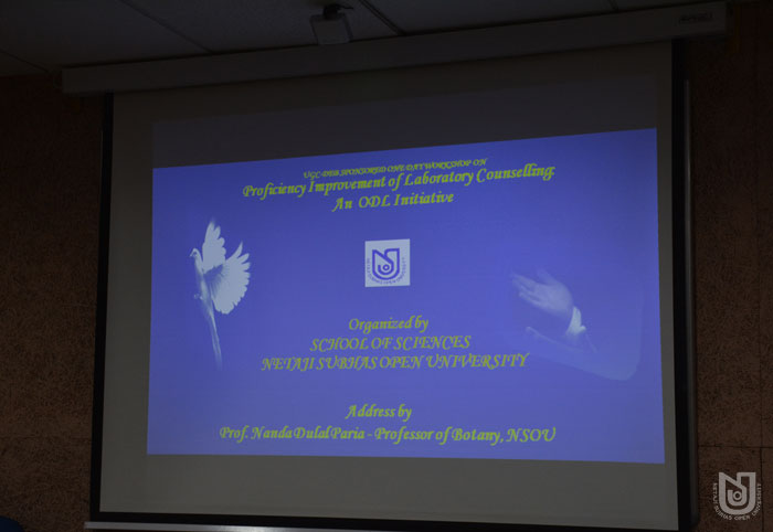 UGC-DEB sponsored 1 Day Workshop on Proficiency Improvement of Laboratory Counselling : An ODL Initiative