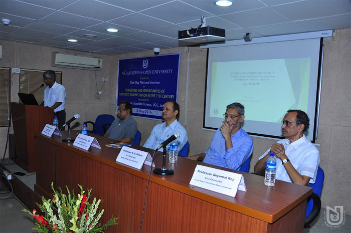 UGC-DEB sponsored one day National Seminar on Challenges and Opportunities of University Administration in the 21st Century