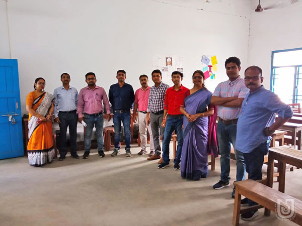 Visit of the team from the School of Sciences to S. R. Fatehpuria College for inspecting the feasibility of opening UG Science Programs on 24.06.2022