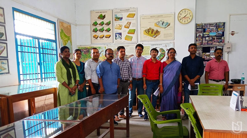 Visit of the team from the School of Sciences to S. R. Fatehpuria College for inspecting the feasibility of opening UG Science Programs on 24.06.2022