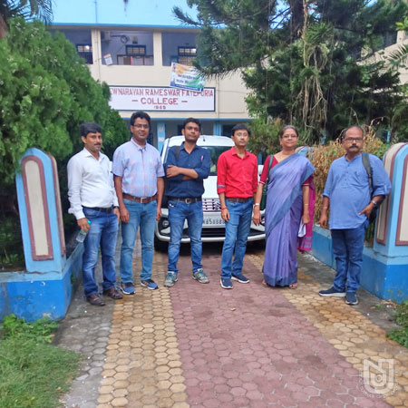 Visit of the team from the School of Sciences to S. R. Fatehpuria College for inspecting the feasibility of opening UG Science Programs on 24.06.2022