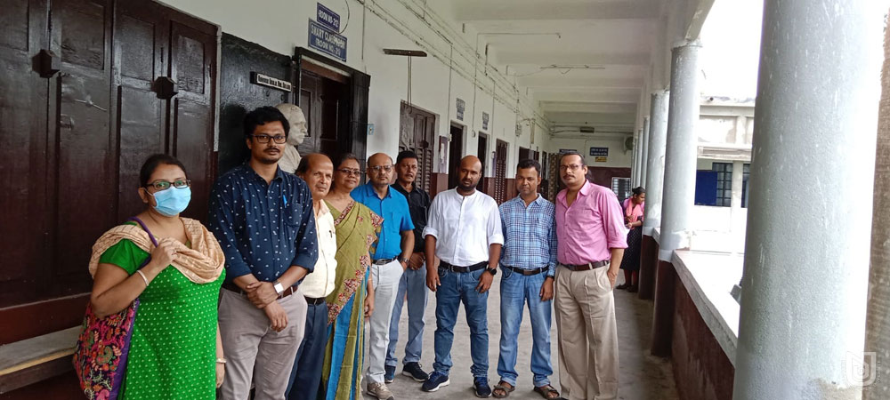 Visit to Nabagram Hiralal Pal College by the School of Sciences for opening of UG Science Programs on 18.06.2022.