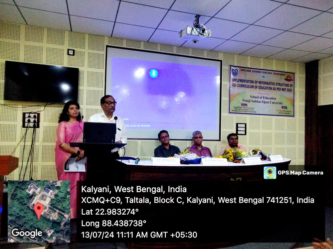 UGC-DEB funded One-Day Workshop on 'Implementation of Reformative Structure of UG- curriculum of Education as per NEP 2020' on 13.07.2024