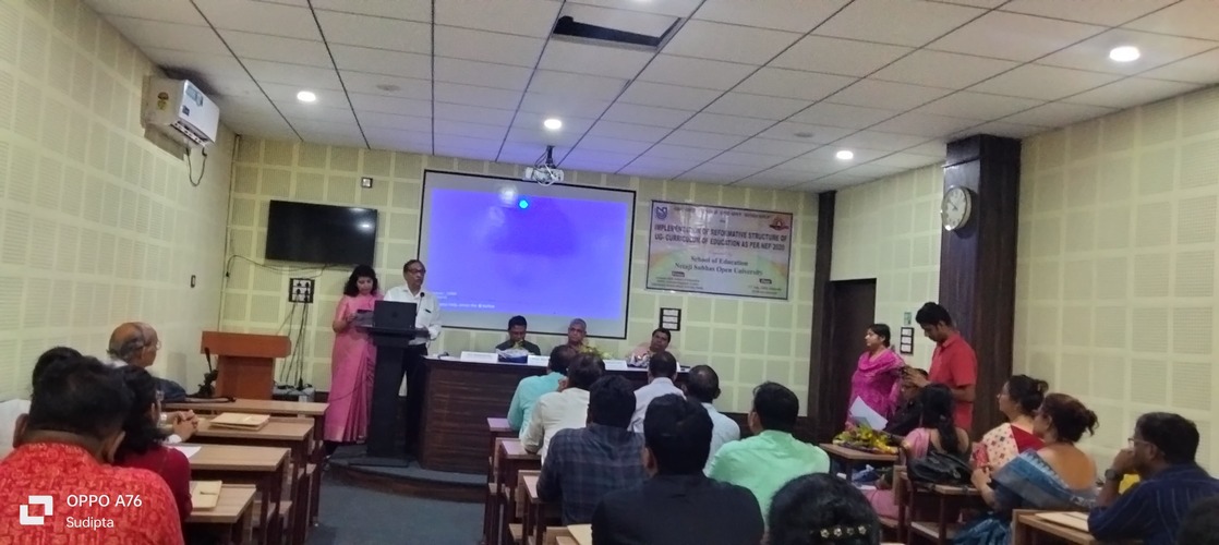 UGC-DEB funded One-Day Workshop on 'Implementation of Reformative Structure of UG- curriculum of Education as per NEP 2020' on 13.07.2024